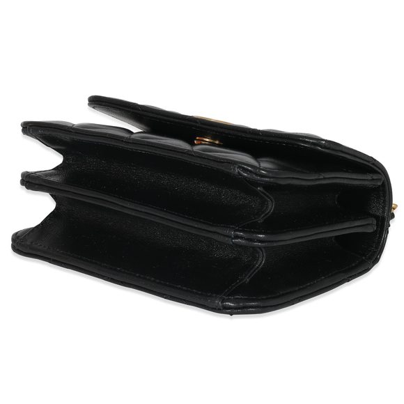 Chanel Black Quilted Lambskin Chain Top Handle Clutch - Picture 7 of 8